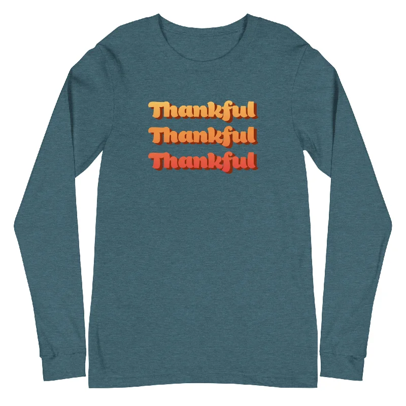 Thankful Times Three Long Sleeve Tee