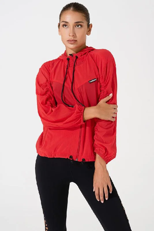 Mesh-Lined HoodiesValencia Jacket - Red