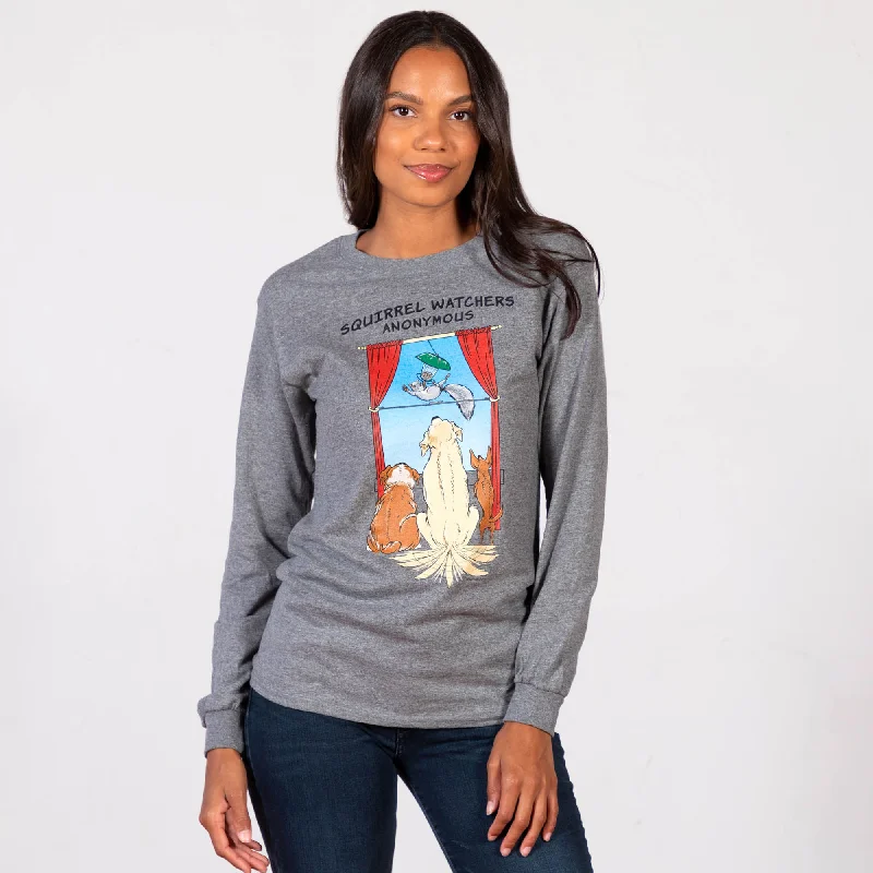 Squirrel Watchers Anonymous Long Sleeve T-Shirt