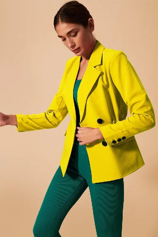 Luxury HoodiesTifan Blazer - Yellow Delis