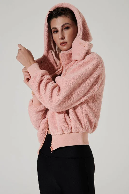 Cycling HoodiesTeddy Sherpa Jacket - Rose Quartz