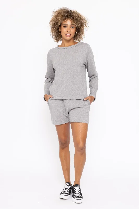 Heather Grey Long Sleeve Top