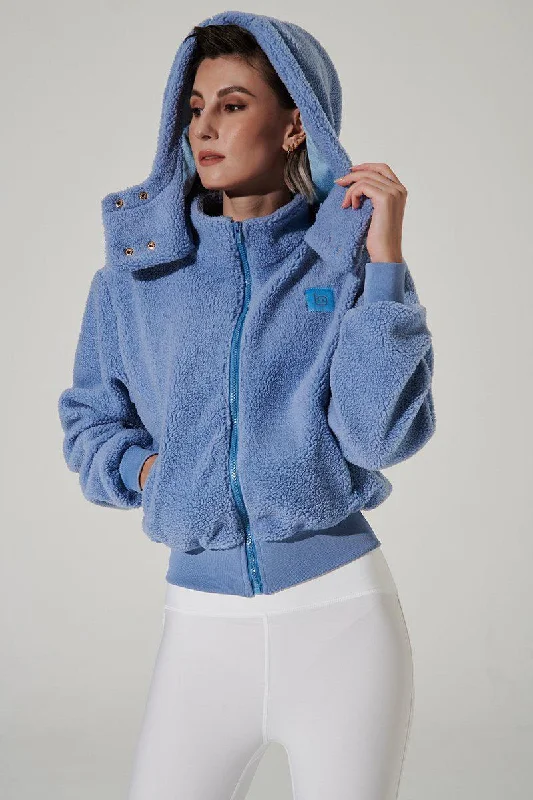 Band Merch SweatshirtsTeddy Sherpa Jacket - Lichen Blue