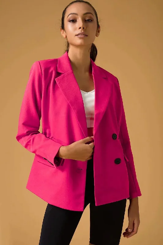 Hip-Hop HoodiesTifan Blazer - Pink Coral