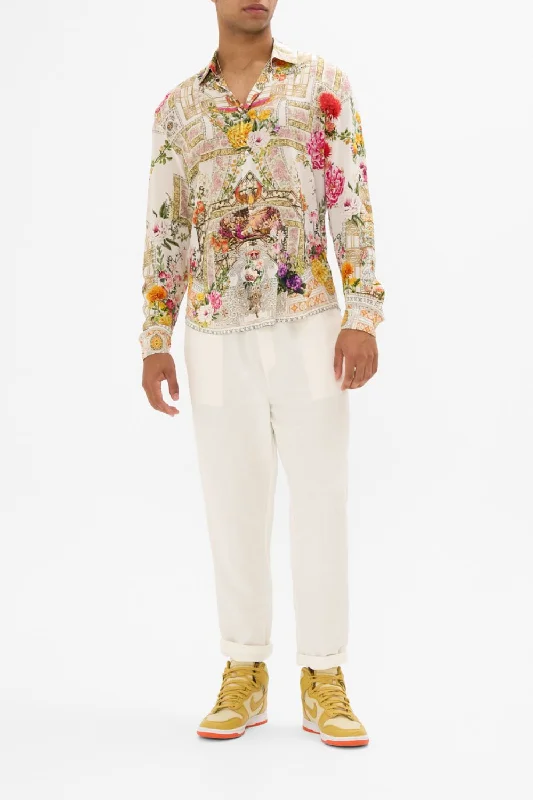 COLLARED LONG SLEEVE SHIRT EGYPTIAN ROSE