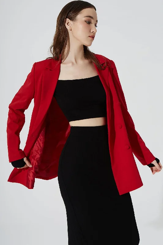 Sports Team HoodiesJeslyn Blazer - Crimson