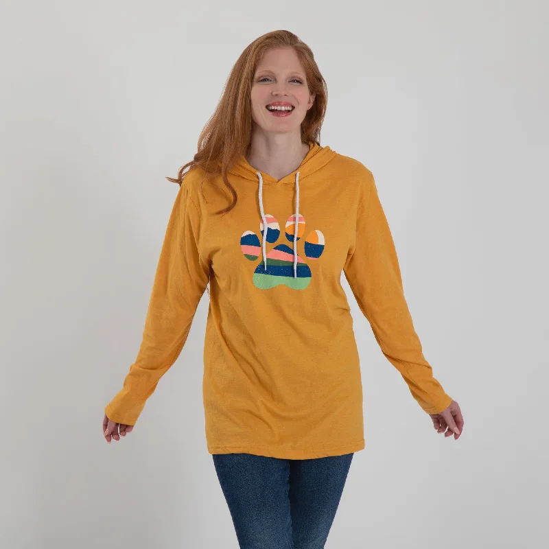 Sunny Paw Hooded Long Sleeve Tee