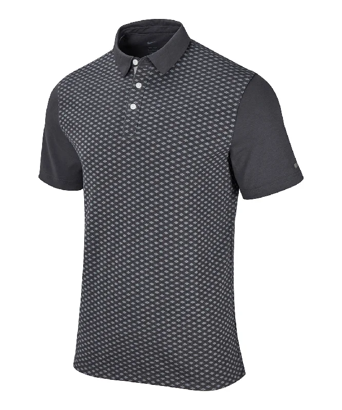 Wool polo shirtDark Smoke Grey/Brushed Silver - Nike Player argyle print polo