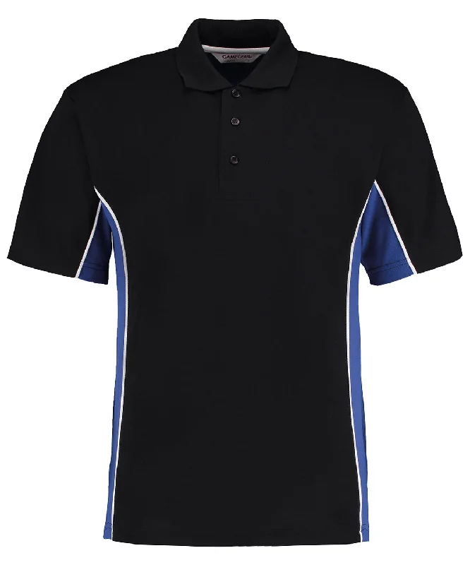 Glitter polo shirtBlack/Royal/White* - Track polo (classic fit)