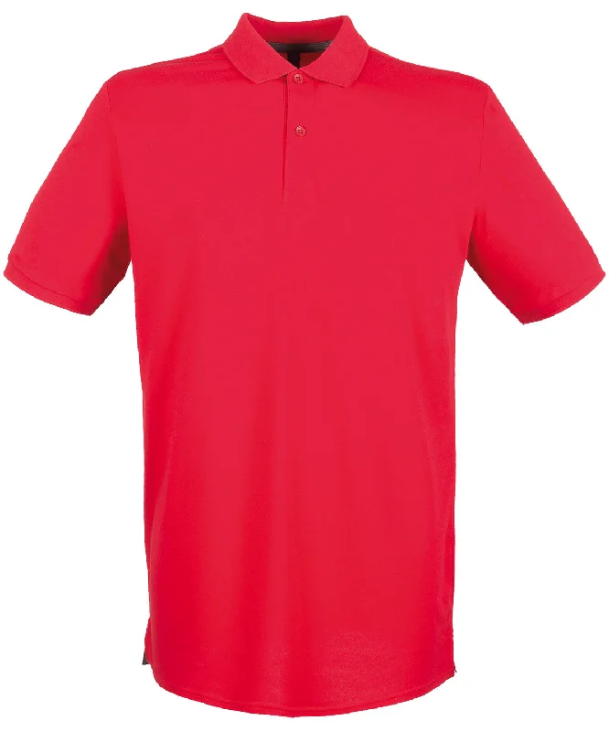 Wool polo shirtClassic Red - Micro-fine piqué polo shirt (C)