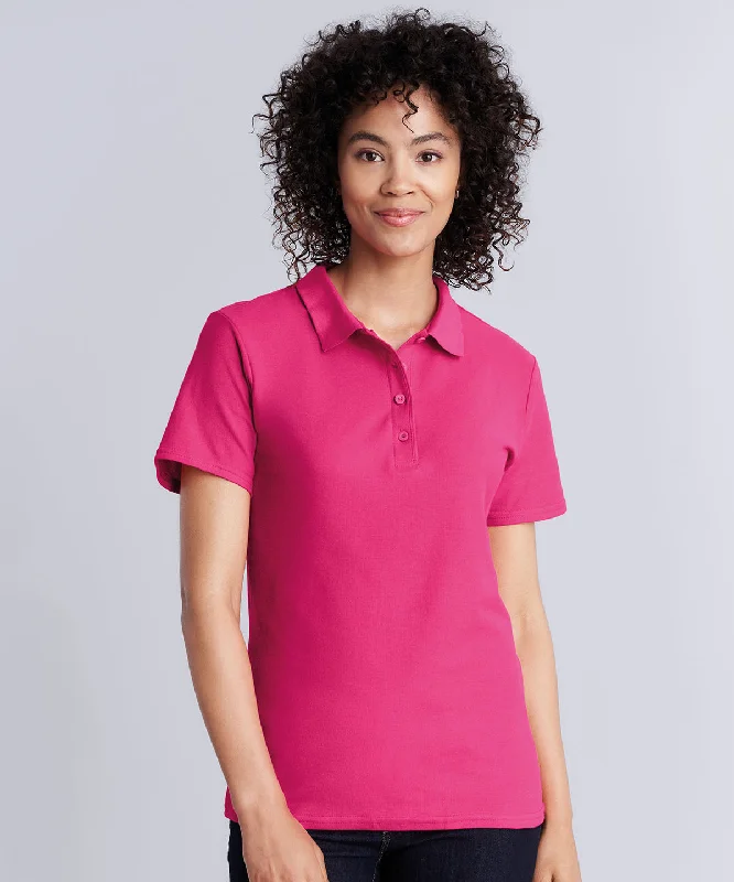 UV-protection polo shirtHot Pink - Women's Softstyle™ double piqué polo (C)