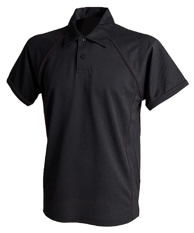 Sleep polo shirtBlack/Black† - Piped performance polo