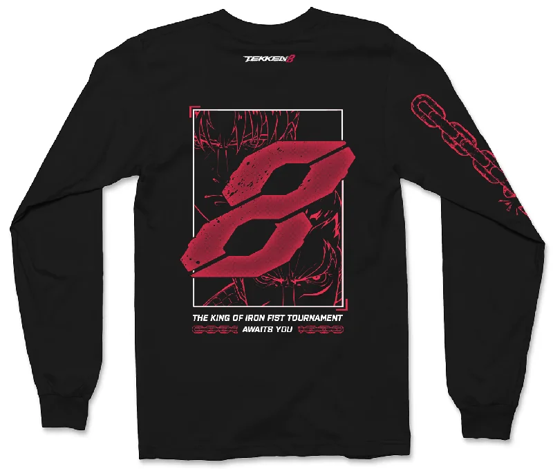 TEKKEN - 'Fist Meets Fate' Long Sleeve Shirt - Black