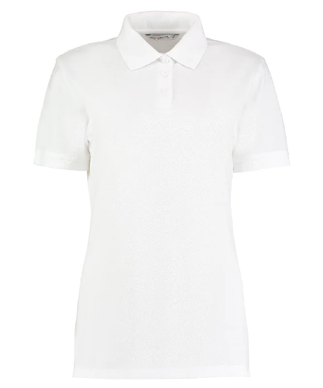 Custom polo shirtWhite - Klassic polo women's with Superwash® 60°C (classic fit)