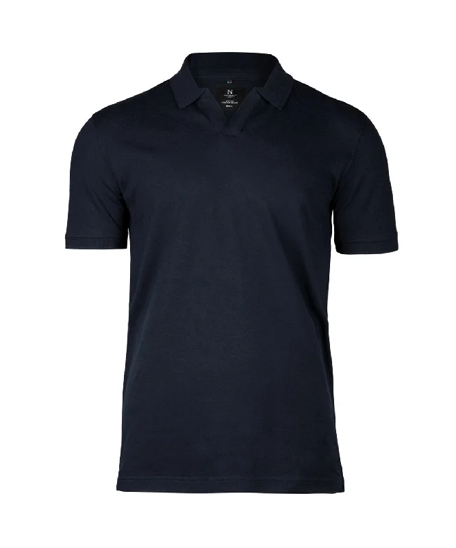 Floral polo shirtDark Navy - Harvard v-neck – stretch deluxe polo