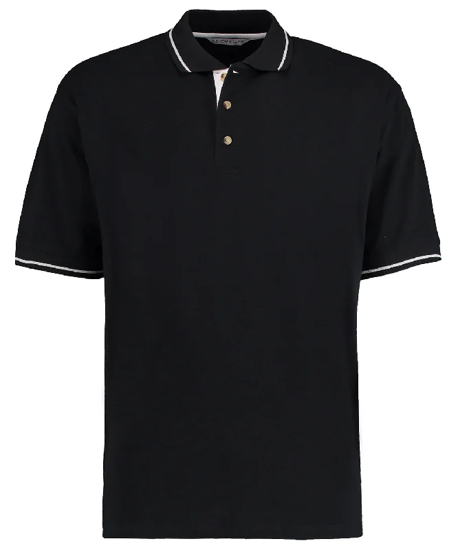 Color-block polo shirtBlack/White - St Mellion polo (classic fit)