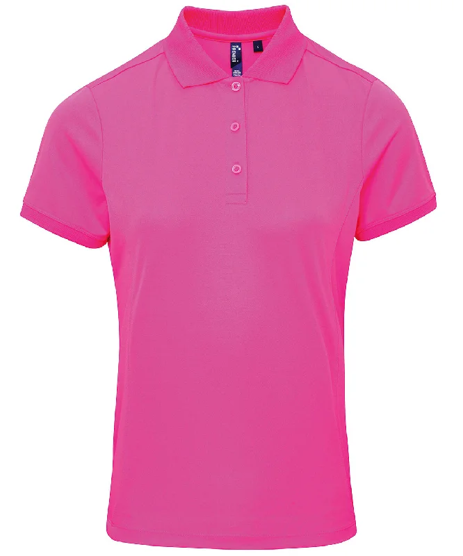 Organic polo shirtNeon Pink - Women's Coolchecker® piqué polo