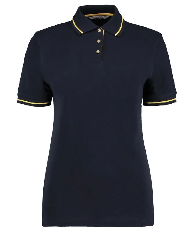 Handmade polo shirtNavy/Sun Yellow - Women's St Mellion polo (classic fit)