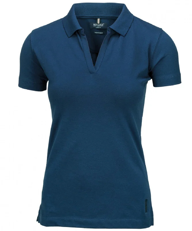 Longline polo shirtIndigo Blue - Women’s Harvard v-neck – stretch deluxe polo