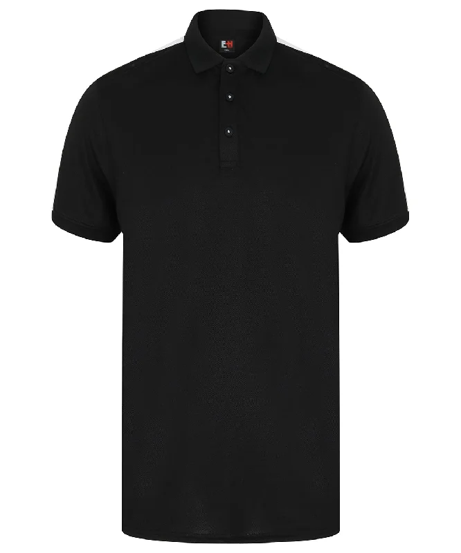 Logo polo shirtBlack/White - Contrast panel poloÊ