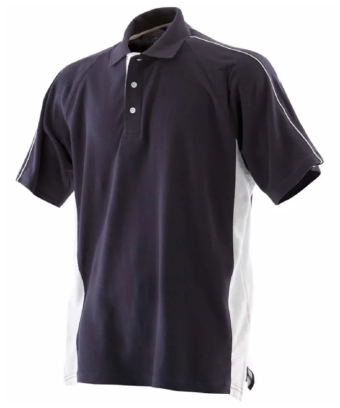 Party polo shirtNavy/White - Sports polo