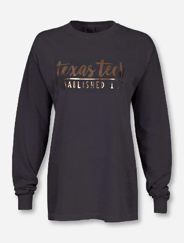 Texas Tech Red Raiders One Script Foil Long Sleeve T-Shirt