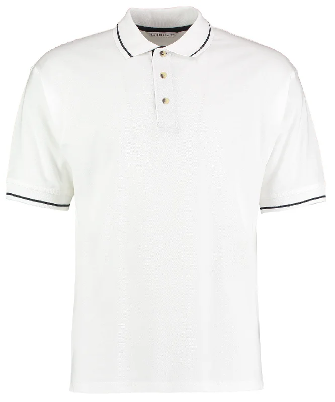 Solid polo shirtWhite/Navy - St Mellion polo (classic fit)