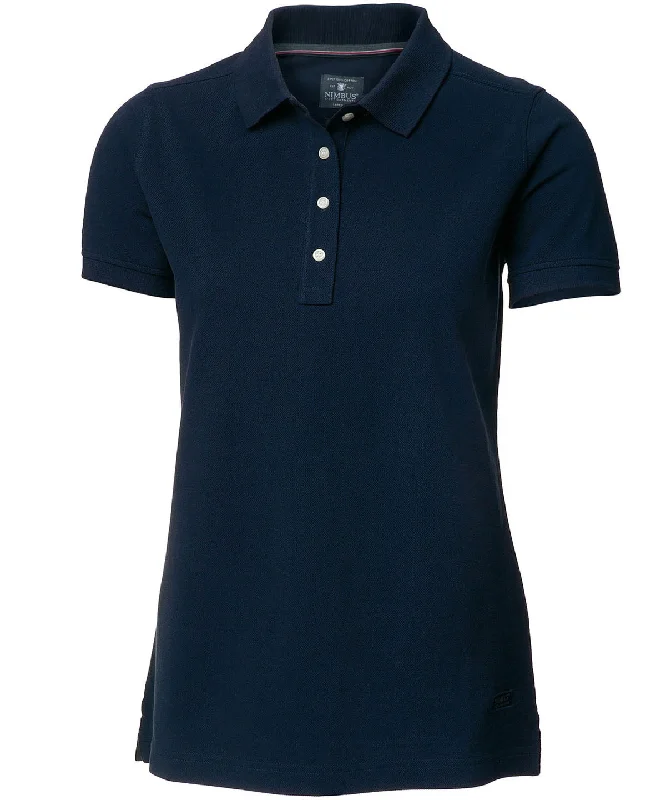 Mandarin collar polo shirtNavy* - Women’s Yale – the luxurious classic polo