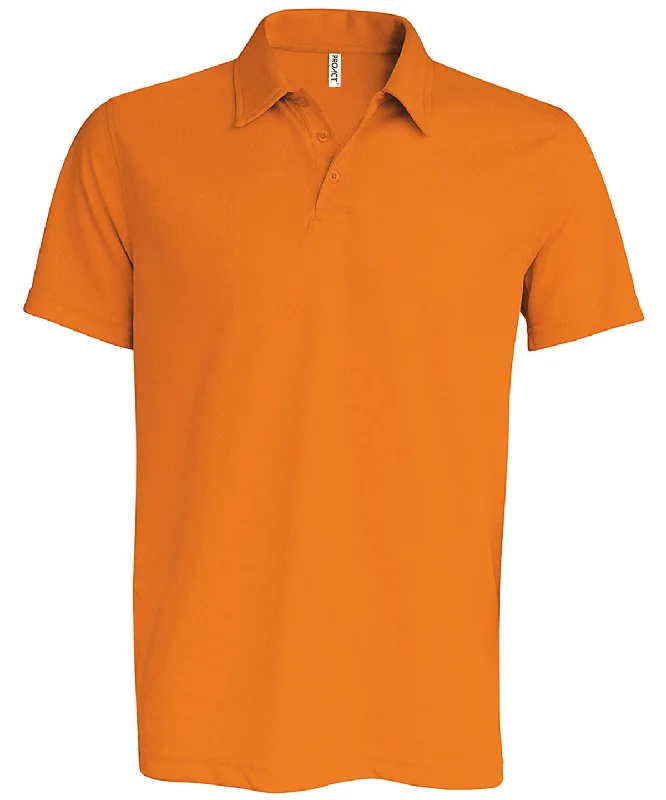 Floral polo shirtOrange - Men's short-sleeved polo shirt