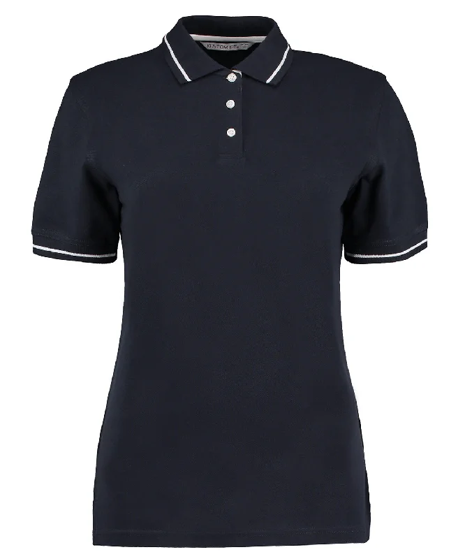 Vegan polo shirtNavy/White - Women's St Mellion polo (classic fit)