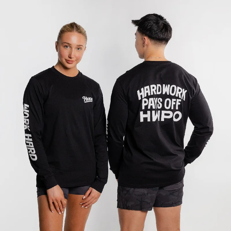 HWPO - CORE VALUES LONGSLEEVE - BLACK/WHITE