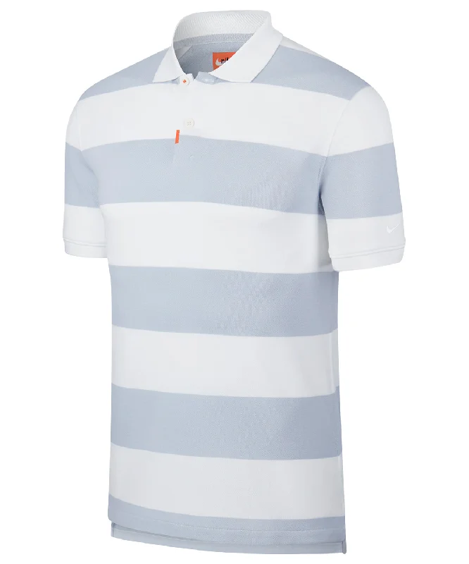 Bridal polo shirtSky Grey/White/White - The Nike polo golf stripe slim