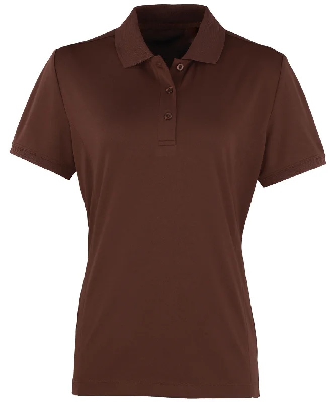 Smart polo shirtBrown - Women's Coolchecker® piqué polo