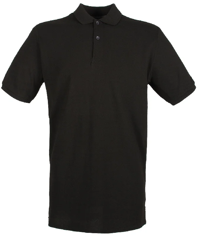 Performance polo shirtBlack - Micro-fine piqué polo shirt (C)