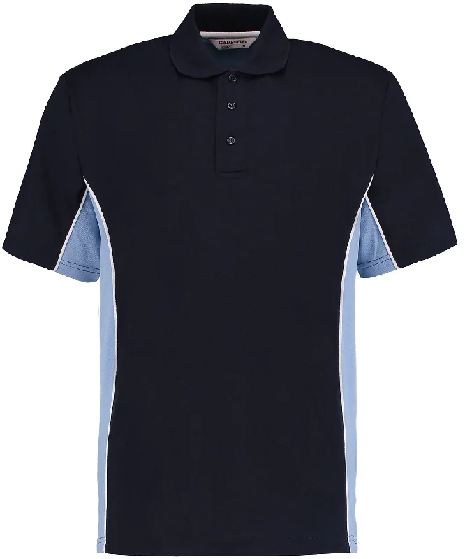 Bright polo shirtNavy/Light Blue/White* - Track polo (classic fit)