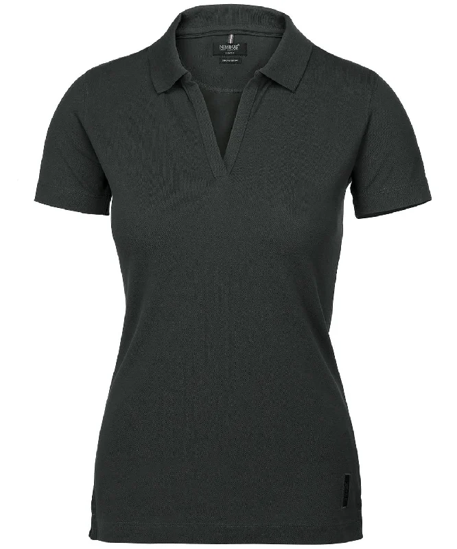 Raglan sleeve polo shirtCharcoal - Women’s Harvard v-neck – stretch deluxe polo