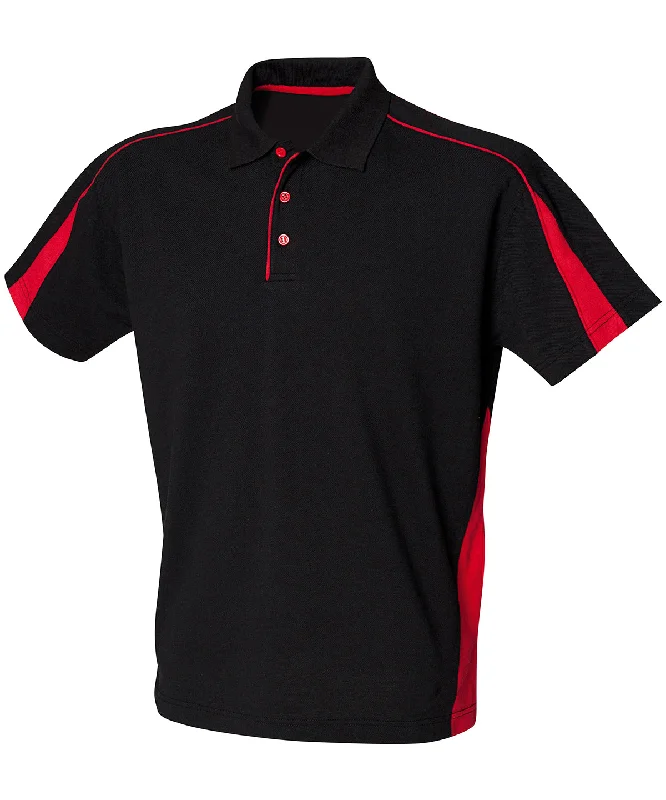 Abstract polo shirtBlack/Red - Club polo