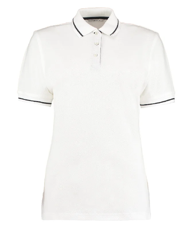 Designer polo shirtWhite/Navy - Women's St Mellion polo (classic fit)