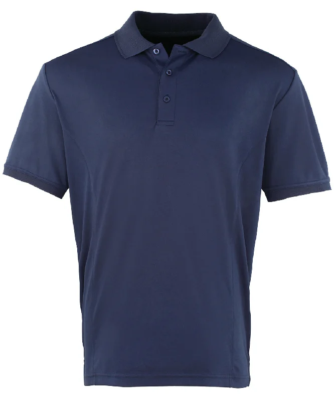 Sleeveless polo shirtNavy* - Coolchecker® piqué polo