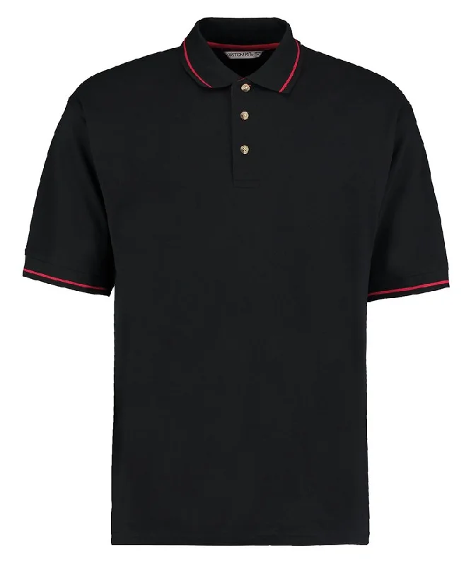 Padded polo shirtBlack/Bright Red - St Mellion polo (classic fit) (C)