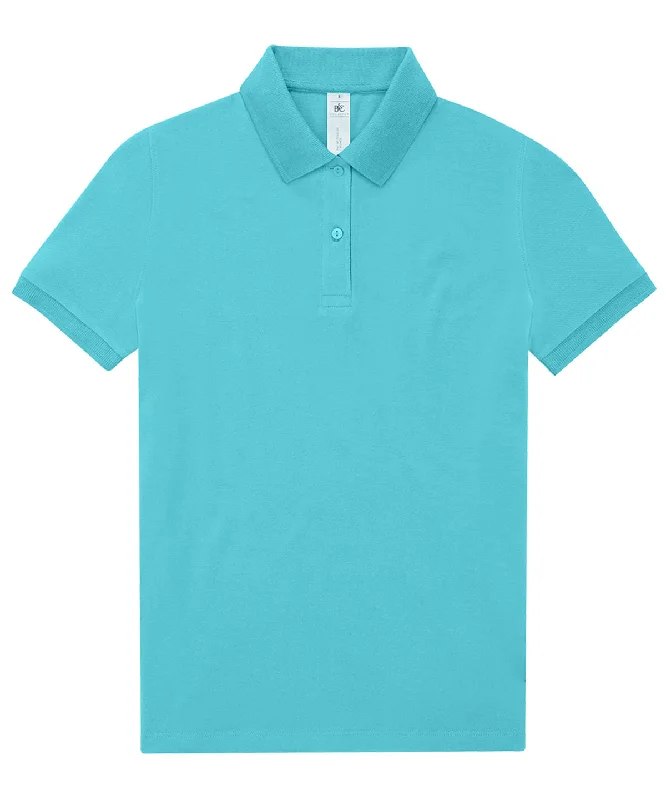 Women’s polo shirtMeta Turquoise - B&C My Polo 180 /Women