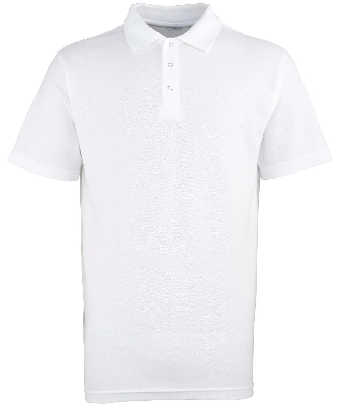 Minimalist polo shirtWhite - Stud polo