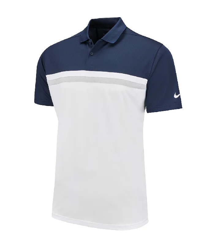 Sequin polo shirtObsidian / White / Light Smoke Grey / White - Nike Victory colour block polo