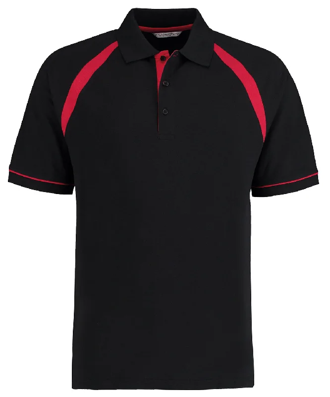 Floral polo shirtBlack/Bright Red - Oak hill polo (classic fit)