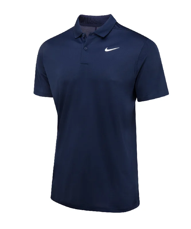 Patched polo shirtObsidian/White - Nike Dri-FIT victory solid polo