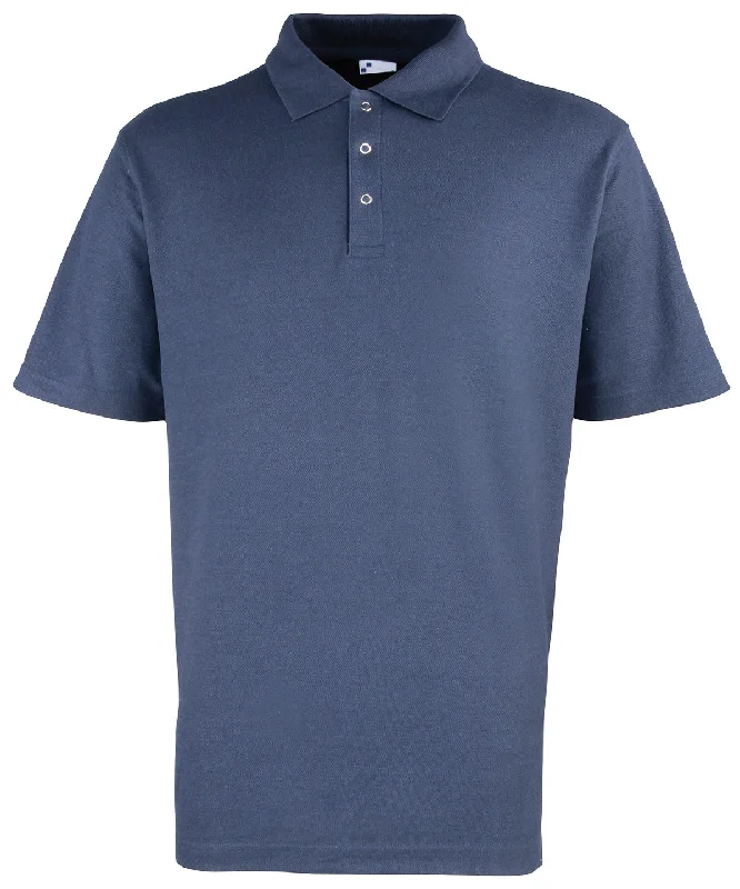 Pastel polo shirtNavy - Stud polo