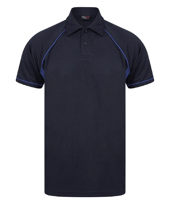 Padded polo shirtNavy/Royal/Royal* - Piped performance polo