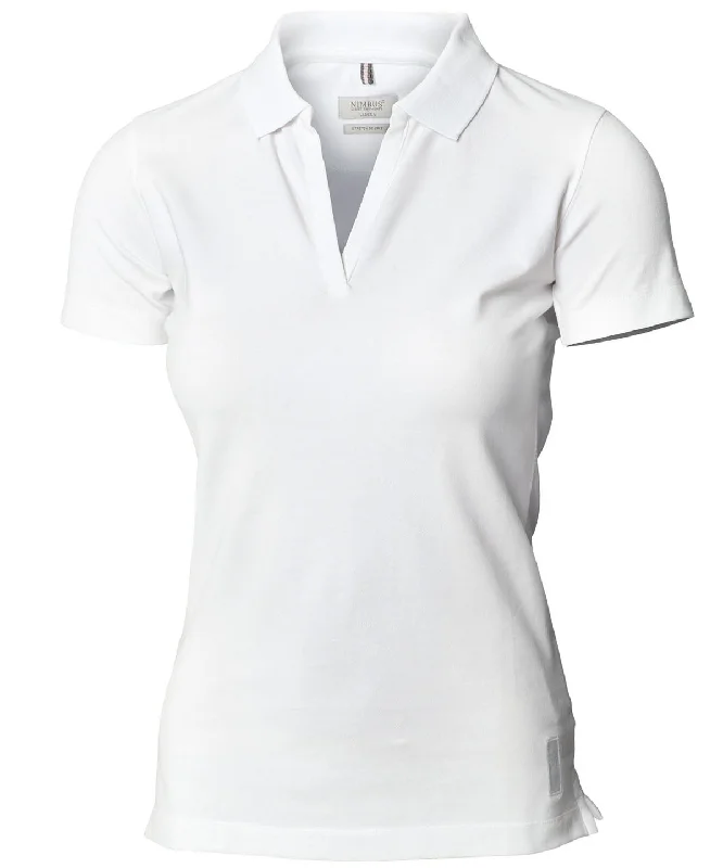 Slim-fit polo shirtWhite - Women’s Harvard v-neck – stretch deluxe polo