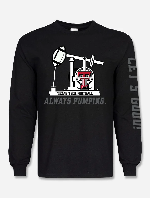 Texas Tech Football "Always Pumping" Long Sleeve T-shirt