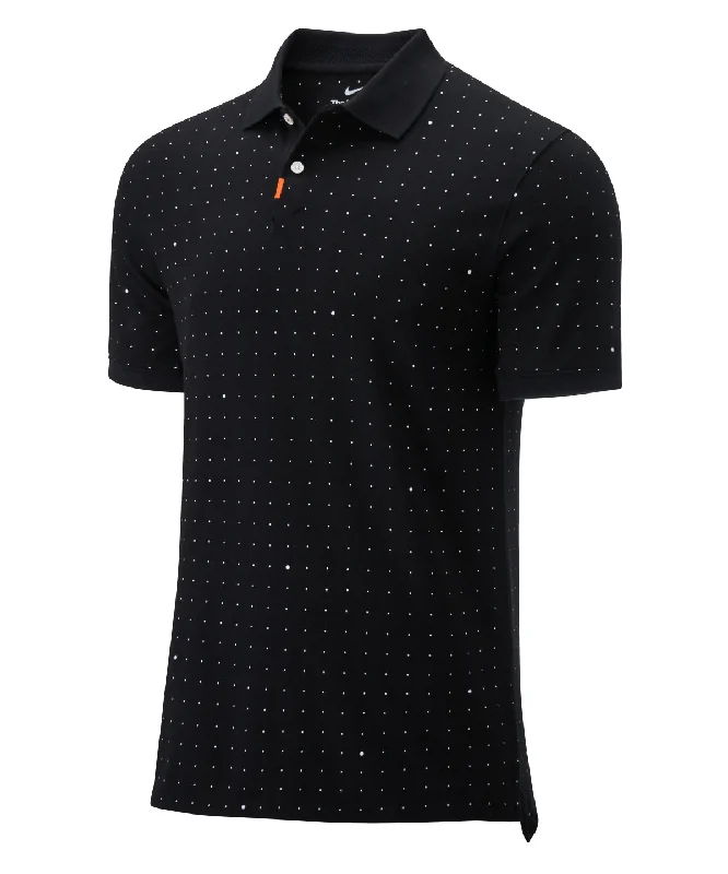 Lightweight polo shirtBlack - The Nike polo golf space dot slim